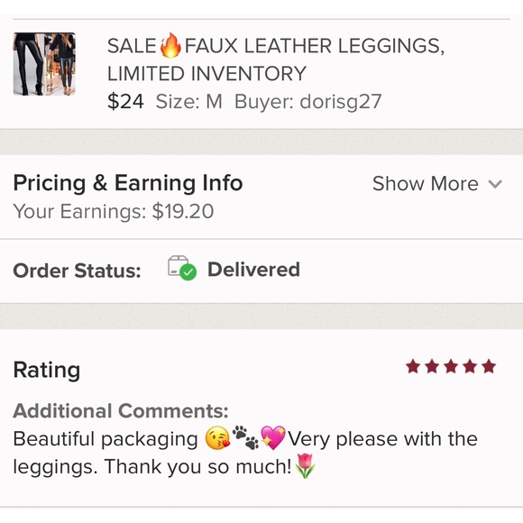 SALE FAUX LEATHER LEGGINGS High Waisted - Picture 7 of 7